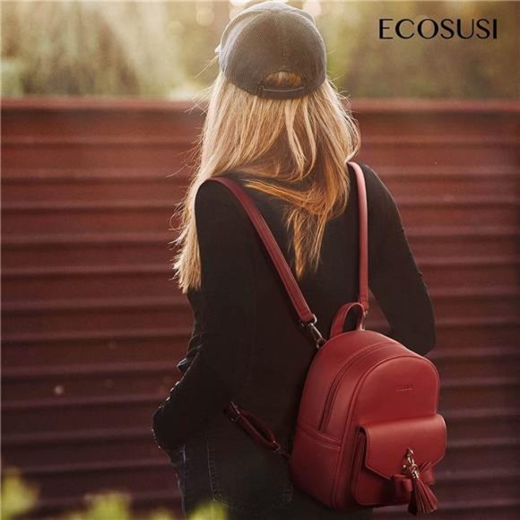Mini Cute Bowknot Small Backpack Purse Girls Leather Bookbag for Women main image 5
